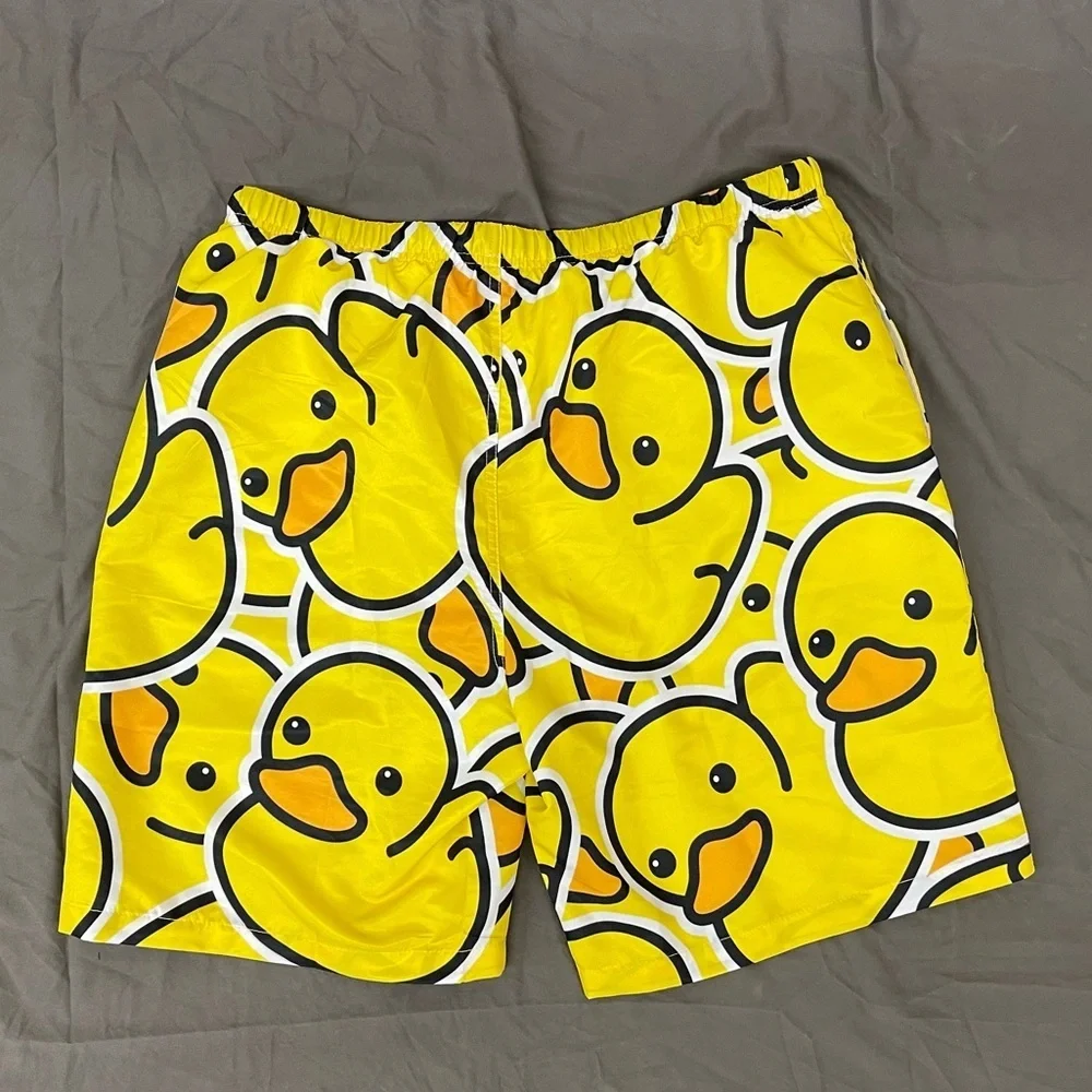 ViseSunny Rubber Ducky Board Shorts Size Large